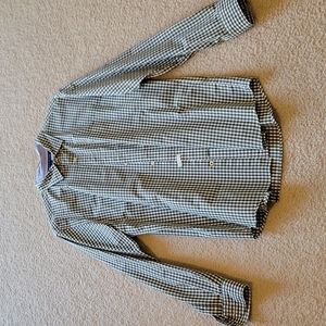 Tommy Hilfiger button-up, Large classic fit, green & white